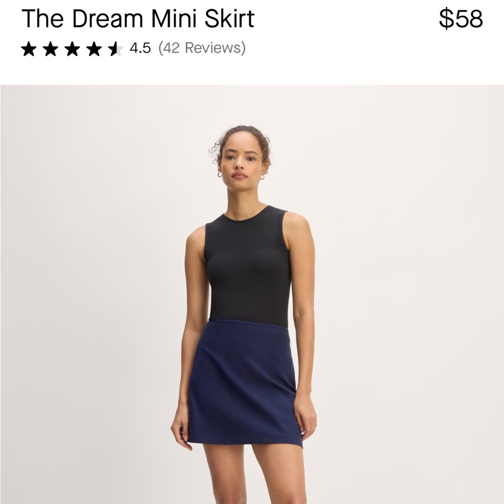 Everlane the dream mini skirt
